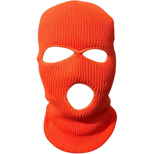 TOP HEADWEAR 3 Hole Face Ski Mask, Yellow Gold 1pc at Amazon Men's